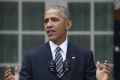 Tổng thống Mỹ Barack Obama tại thủ đô Washington, Mỹ ngày 9/11. (Nguồn: AP/TTXVN)