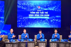 Ban Bí thư Trung ương Đoàn tham gia diễn đàn. (Ảnh: Trung ương Đoàn)