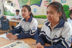 Giờ học của học sinh Trường Trung học cơ sở Pom Lót, huyện Điện Biên, tỉnh Điện Biên. (Ảnh: Phạm Mai/Vietnam+)