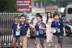 Học sinh Hà Nội dự thi tiếng Anh. (Ảnh: Vietnam+)