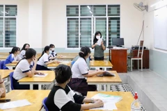 Thí sinh dự thi Tốt nghiệp Trung học phổ thông. (Ảnh: Hồng Giang/TTXVN)