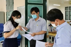 Thí sinh dự thi Tốt nghiệp Trung học phổ thông. (Ảnh: Hồng Giang/TTXVN)