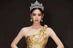 Hoa hậu Lương Thùy Linh. (Ảnh: CTV/Vietnam+)