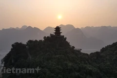 Một góc Chùa Tam Chúc nhìn từ trên cao. (Ảnh: Mai Mai/Vietnam+)