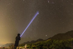 Cả bầu trời sao từ "nóc nhà Đông Dương." (Ảnh: CTV/Vietnam+)