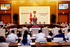 Toàn cảnh phiên họp của Ủy ban Thường vụ Quốc hội. (Nguồn: TTXVN)