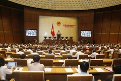 Toàn cảnh họp phiên toàn thể của Quốc hội. (Ảnh: Văn Điệp/TTXVN)