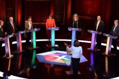 Quang cảnh cuộc tranh luận trực tiếp. (Nguồn: rte.ie)