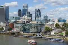 Một góc khu trung tâm tài chính London. (Nguồn: commons.wikimedia.org)