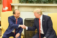 Thủ tướng Nguyễn Xuân Phúc hội đàm với Tổng thống Donald Trump 