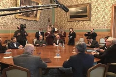 Quang cảnh cuộc hội đàm. (Nguồn: Mehrnews)