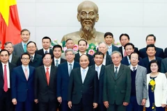 Thủ tướng Nguyễn Xuân Phúc với các đại biểu. (Ảnh: Thống Nhất/TTXVN)