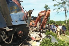 Hiện trường vụ tai nạn. (Ảnh: Võ Dung/TTXVN)