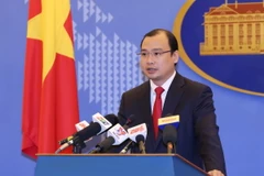 Người phát ngôn Bộ Ngoại giao Lê Hải Bình. (Ảnh: Phạm Kiên/TTXVN)