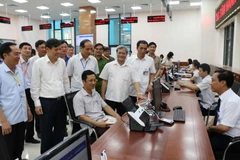 Trung tâm Hành chính công tỉnh Bắc Ninh chính thức đi vào hoạt động phục vụ người dân và doanh nghiệp. (Ảnh: Thái Hùng/TTXVN)