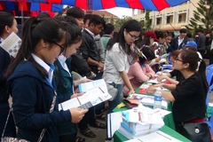 Chương trình "Tư vấn tuyển sinh hướng nghiệp năm 2017" tại tỉnh Phú Yên. Ảnh minh họa. (Ảnh: Xuân Triệu/TTXVN)