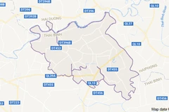 Bản đồ huyện Quỳnh Phụ, Thái Bình. (Nguồn: Google Maps)