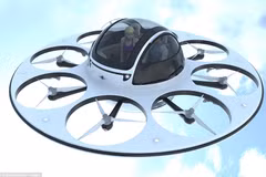 Ngỡ ngàng với mẫu máy bay chở khách dạng UFO của Italy