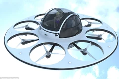 Ngỡ ngàng với mẫu máy bay chở khách dạng UFO của Italy