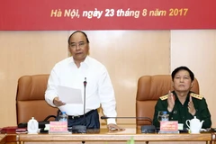 Thủ tướng Nguyễn Xuân Phúc phát biểu chỉ đạo hội nghị. (Ảnh: Thống Nhất/TTXVN)