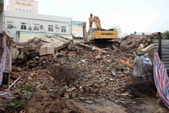 Hiện trường vụ tai nạn. (Ảnh: Trần Lê Lâm/TTXVN)