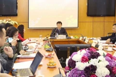 Bộ Tư pháp tổ chức Họp báo Quý IV năm 2016. (Ảnh: Doãn Tấn/TTXVN)