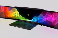 Ngỡ ngàng "siêu laptop" ba màn hình siêu nét 4K của Razer