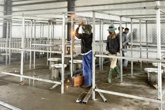 Trung tâm thu dung, điều trị bệnh nhân COVID-19 triệu chứng nhẹ, không triệu chứng tại thị xã Hương Trà. (Ảnh: Mai Trang/TTXVN)