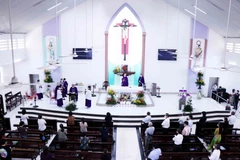 Quang cảnh Lễ tưởng niệm. (Ảnh: Xuân Khu/TTXVN)