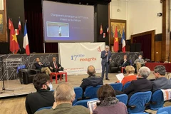 Lễ khai mạc Đại hội lần thứ 17 Hội hữu nghị Pháp-Việt. (Ảnh: Thu Hà/TTXVN)