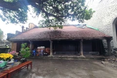 Phần chùa chính Trà Phương còn được giữ lại. (Ảnh: Hoàng Ngọc/TTXVN)