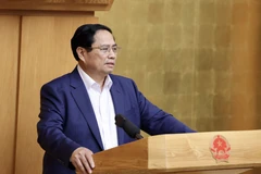 Thủ tướng Phạm Minh Chính kết luận phiên họp. (Ảnh: Dương Giang/TTXVN)