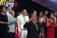 Nguyễn Văn Thông (áo trắng) trong một lần dự sự kiện của công ty.