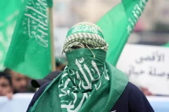 Người biểu tình thuộc phong trào Hamas. (Nguồn: israelnationalnews.com)