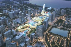 Hình ảnh tòa nhà Dragon Tower vừa giành giải nhất thiết kế kiến trúc và thiết kế toàn cầu 2022 đăng trên ArchDaily.