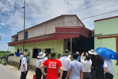 Nhà an toàn phòng, chống bão, lũ ở huyện Hậu Lộc, tỉnh Thanh Hóa. (Ảnh: HV/Vietnam+)