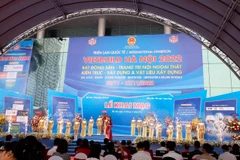 Khai mạc Triển lãm quốc tế Vietbuild Hà Nội 2022 lần thứ ba. (Ảnh: Hùng Võ/Vietnam+)