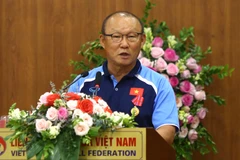 Huấn luyện viên Park Hang-seo chưa đàm phán với VFF về việc gia hạn hợp đồng. (Ảnh: Vietnam+)