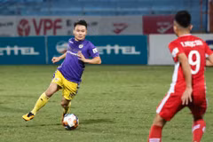 Hà Nội FC đang ở thế khó trong cuộc đua vô địch V-League 2020. (Ảnh: Hiển Nguyễn/Vietnam+) 