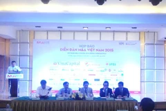 Họp báo thông tin về Diễn đàn M&A Việt Nam 2015 (Ảnh: PV/Vietnam+)