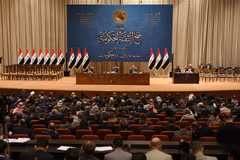 Quang cảnh một phiên họp Quốc hội Iraq tại thủ đô Baghdad. (Ảnh: AFP/TTXVN)