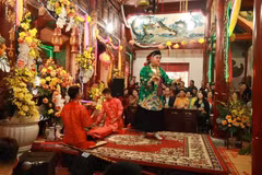 Hát chầu văn. (Ảnh minh họa: Hoa Mai/TTXVN)