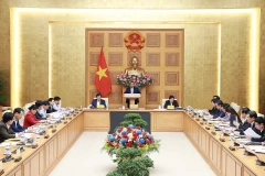 Thủ tướng Phạm Minh Chính chủ trì cuộc họp. 