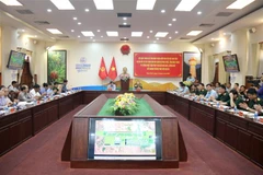 Quang cảnh buổi làm việc. (Ảnh: Nguyễn Thanh/TTXVN)