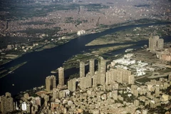 Một đoạn sông Nile chạy qua thủ đô Cairo, Ai Cập. (Nguồn: AFP)