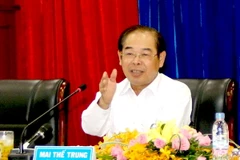 Ông Mai Thế Trung, Ủy viên Trung ương Đảng, Bí thư Tỉnh ủy Bình Dương. (Ảnh: Quách Lắm/TTXVN)