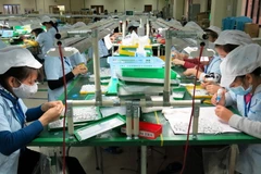 Nhà máy sản xuất linh kiện điện tử, phụ trợ cho Tổ hợp công nghệ cao Samsung, Thái Nguyên. (Ảnh: Hoàng Nguyên/TTXVN)