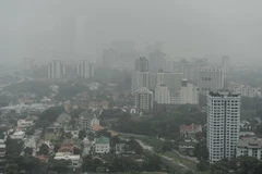 Khói bụi bao phủ thủ đô Kuala Lumpur của Malaysia. (Nguồn: AFP/TTXVN)