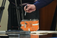 Hộp đen trên máy bay ném bom Su-24 của Nga bị máy bay Thổ Nhĩ Kỳ bắn hạ. (Nguồn: AFP)