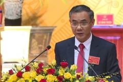 Đồng chí Phạm Thụy Luân trúng cử chức danh Bí thư Thị ủy Phước Long nhiệm kỳ 2020-2025. (Ảnh: TTXVN)